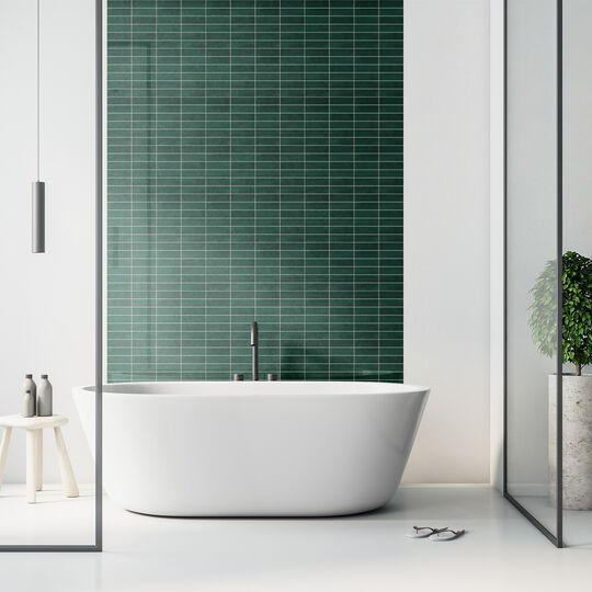 selbstklebende Wandfliese Premium Stacked Tiles emerald small image number null